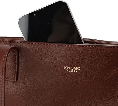 Amazon.com: KNOMO Maddox Large Leather Laptop Tote Shoulder Bag
